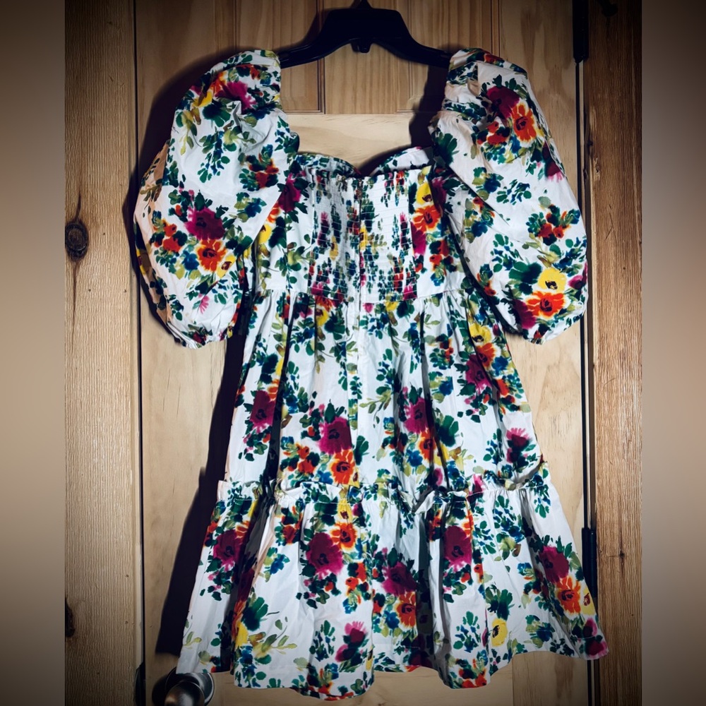 🆕 Cara Cara ‘Jessica’ Floral Puff Sleeve Women's Mini Dress (Sample Print) - Picture 4 of 11